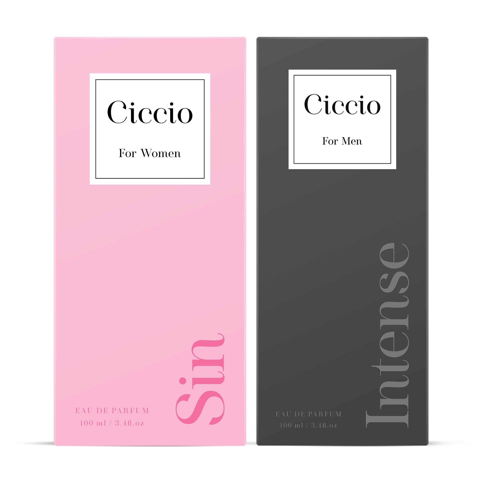 Ciccio Intense for Men & Ciccio Sin for Women (Pack of 2x100 ML)
