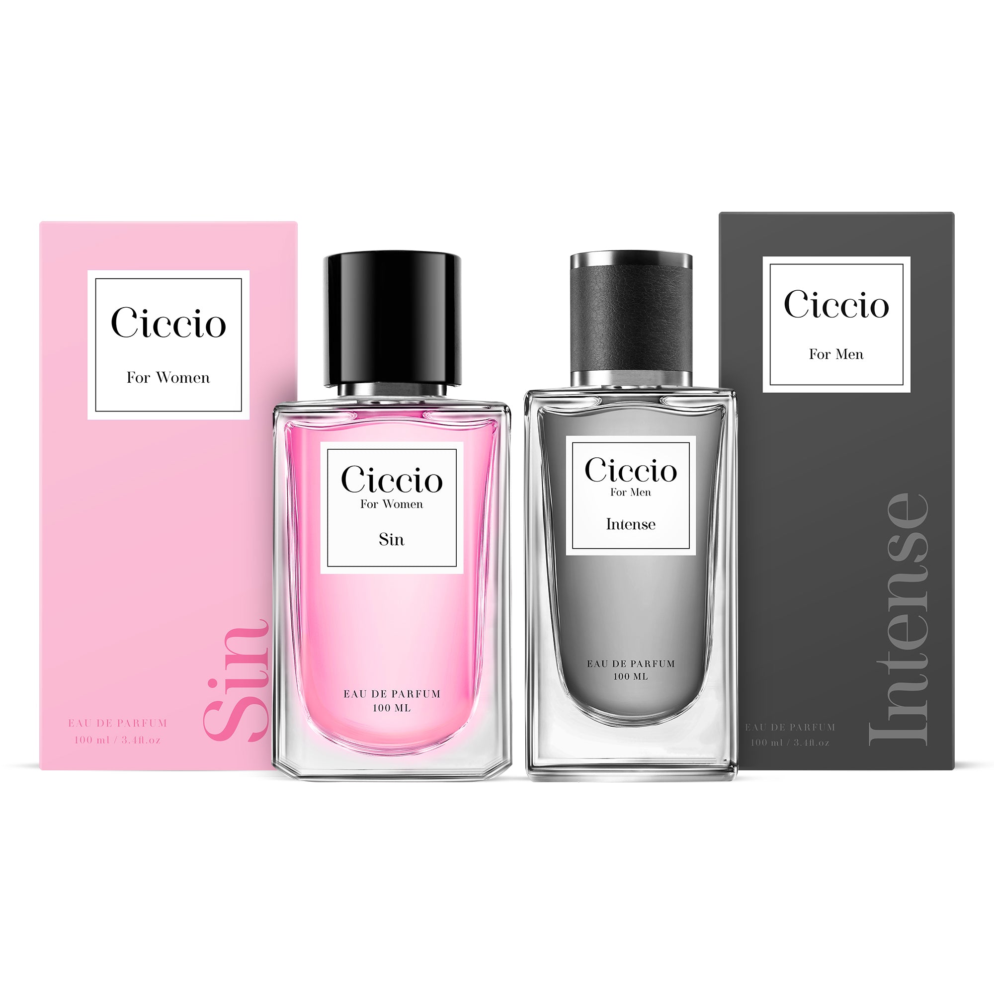 Ciccio Intense for Men & Ciccio Sin for Women (Pack of 2x100 ML)