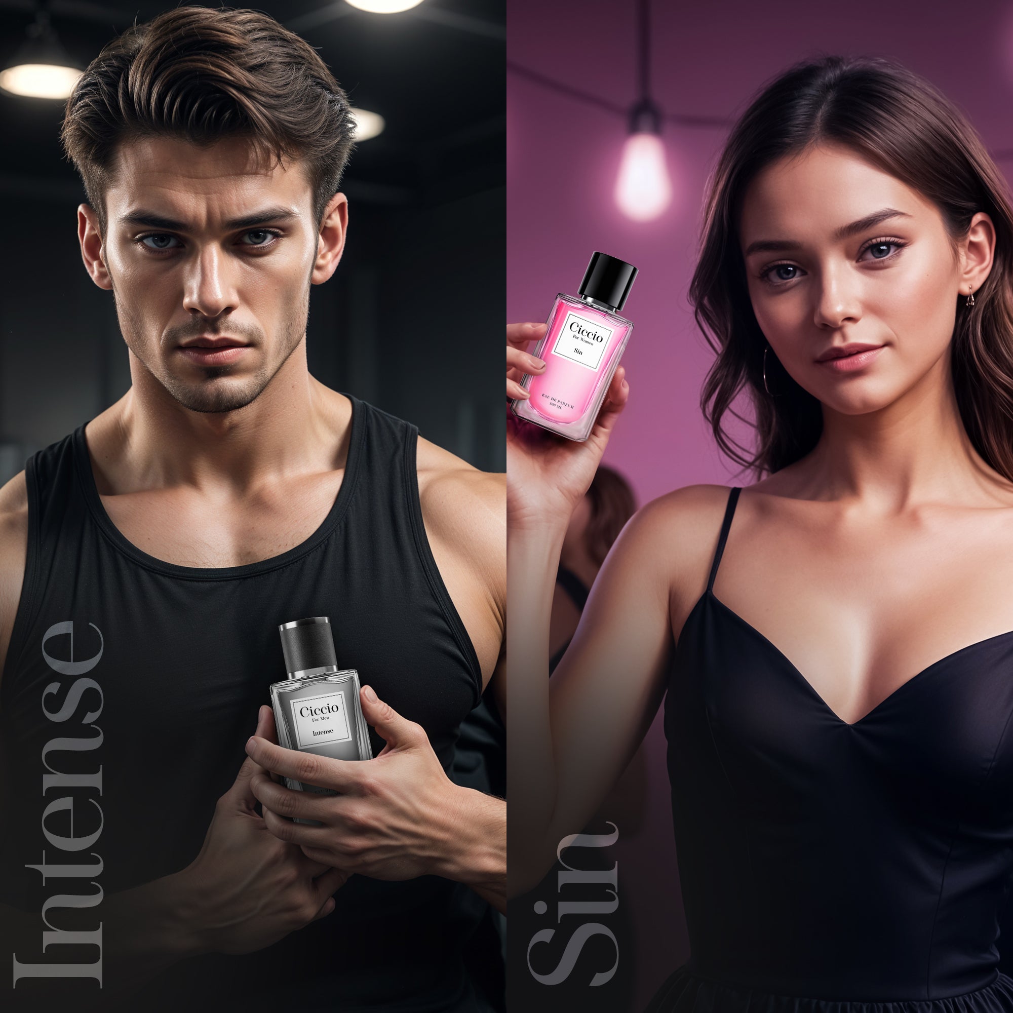 Ciccio Intense for Men & Ciccio Sin for Women (Pack of 2x100 ML)