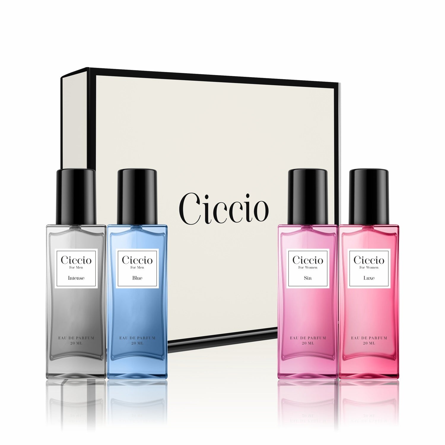 Luxury Perfume Gift Pack for Men & Women - 4x20 ML –